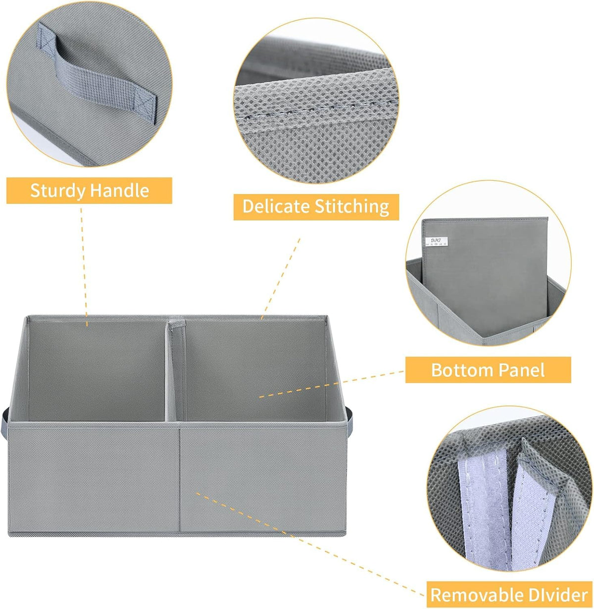Closet Storage Bins (5 Count)