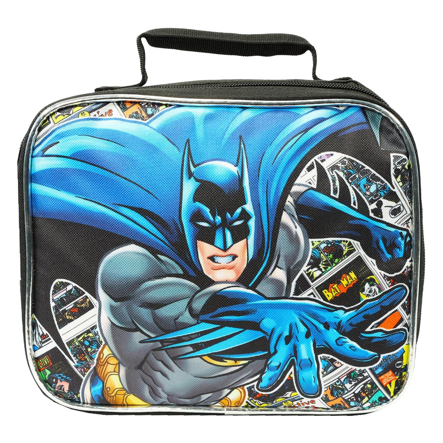 Batman Lunch Box Set - Superhero Insulated Lunch Bag Bundle with Stickers, Water Bottle, More | Batman School Supplies Meal Container for Kids