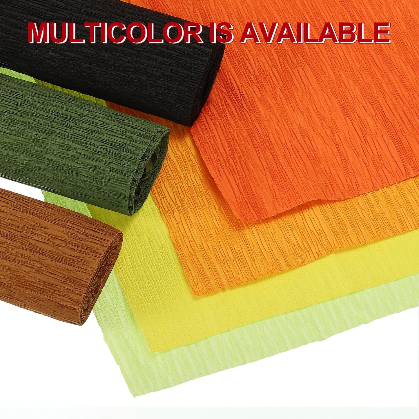 MECCANIXITY Crepe Paper Roll 7.5ft Long 20 Inch Wide for Wedding Ceremony Various Large Festivals Decoration, Green