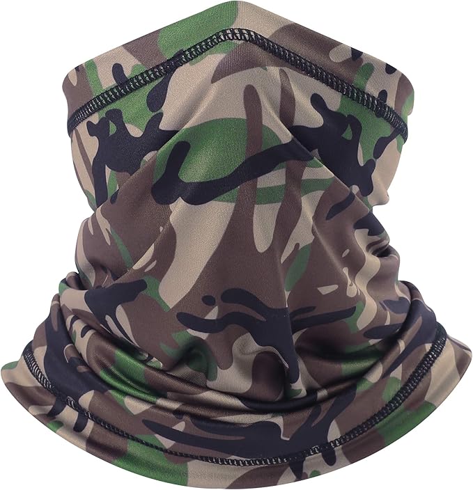 UV Protection Cooling Neck Gaiter Face Mask Scarf for Men - Windproof Neck Cover Bandana Neck Warmer Mask