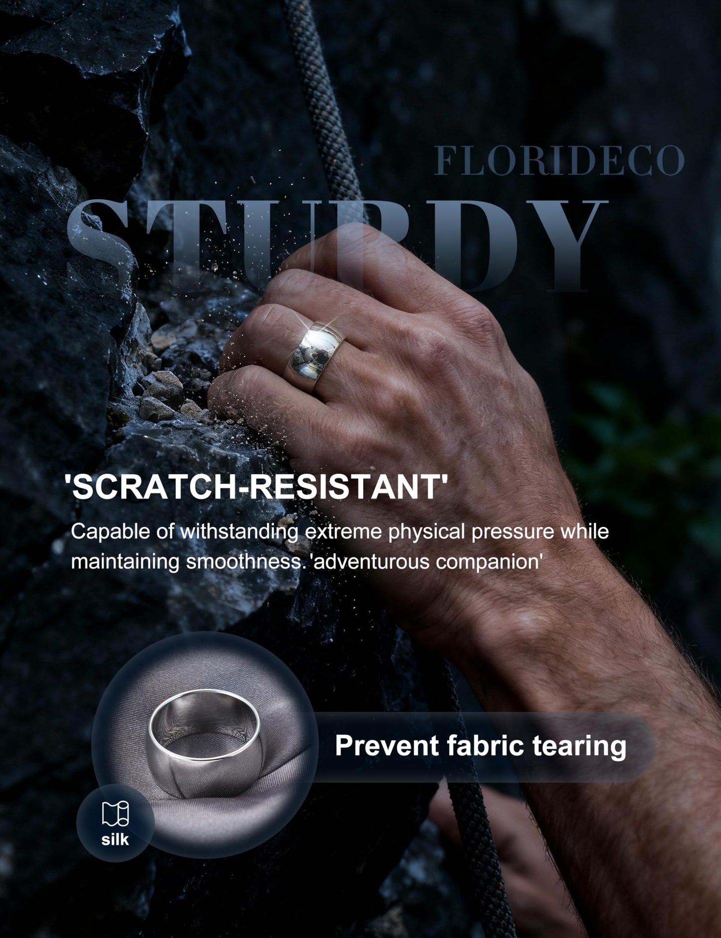 Florideco 10mm Stainless Steel Ring Wedding Bands for Women Mens Ring Wedding Band Plain Dome High Polished Size 10