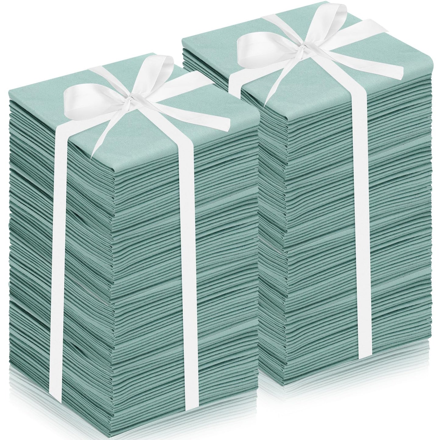 Buryeah 100 Pieces 10 x 10 Inch Sage Green Cotton Quilting Fabric Squares Dusty Green Precut Fabric Bundles Solid Sage Colors Layer Quilt Material for Spring Wedding Sewing Embroidery Cloth DIY Craft