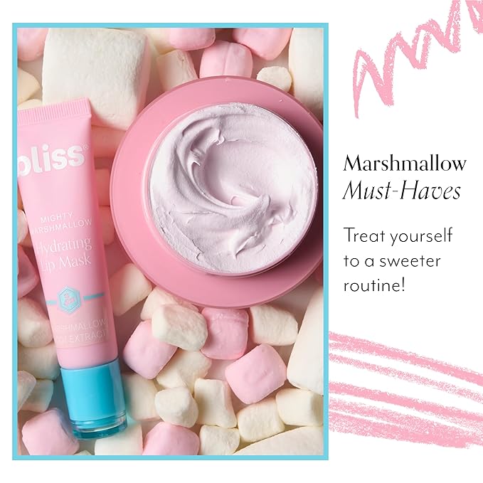 Bliss Mighty Marshmallow Hydrating Lip Mask | Long-Lasting Hydration for Dry Lips