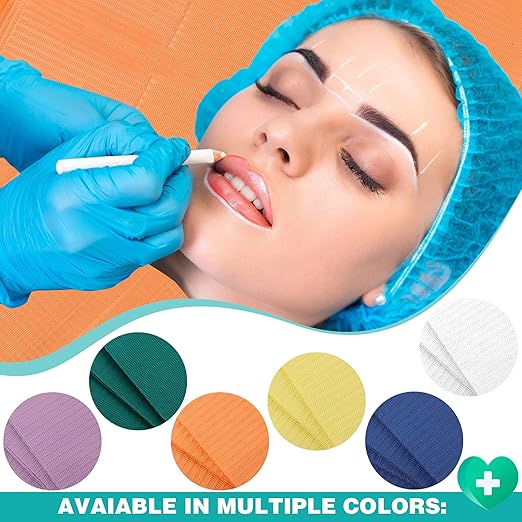 Newwiee 750 Pcs Disposable Dental Bibs Bulk Waterproof Tattoo Sheet Patients for Lash Nail Art Tray Cover 13 x 18 (Apricot)
