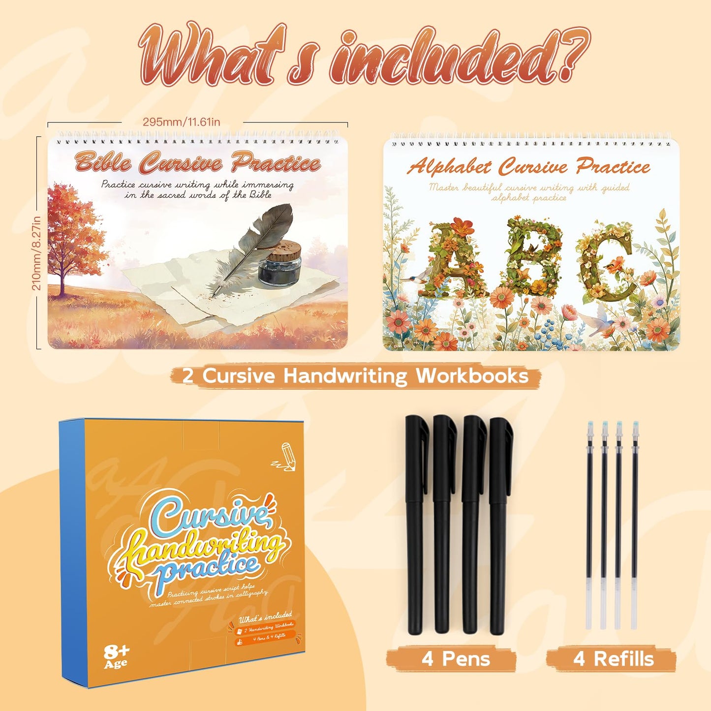 Grooved Cursive Handwriting Workbook for Kids 5-12 & Adults,Reusable Magic Practice Books with Disappearing Ink Pens,Grooved Kids Writing Book Cursive Workbook with Words Letters Bible Verses Sentence
