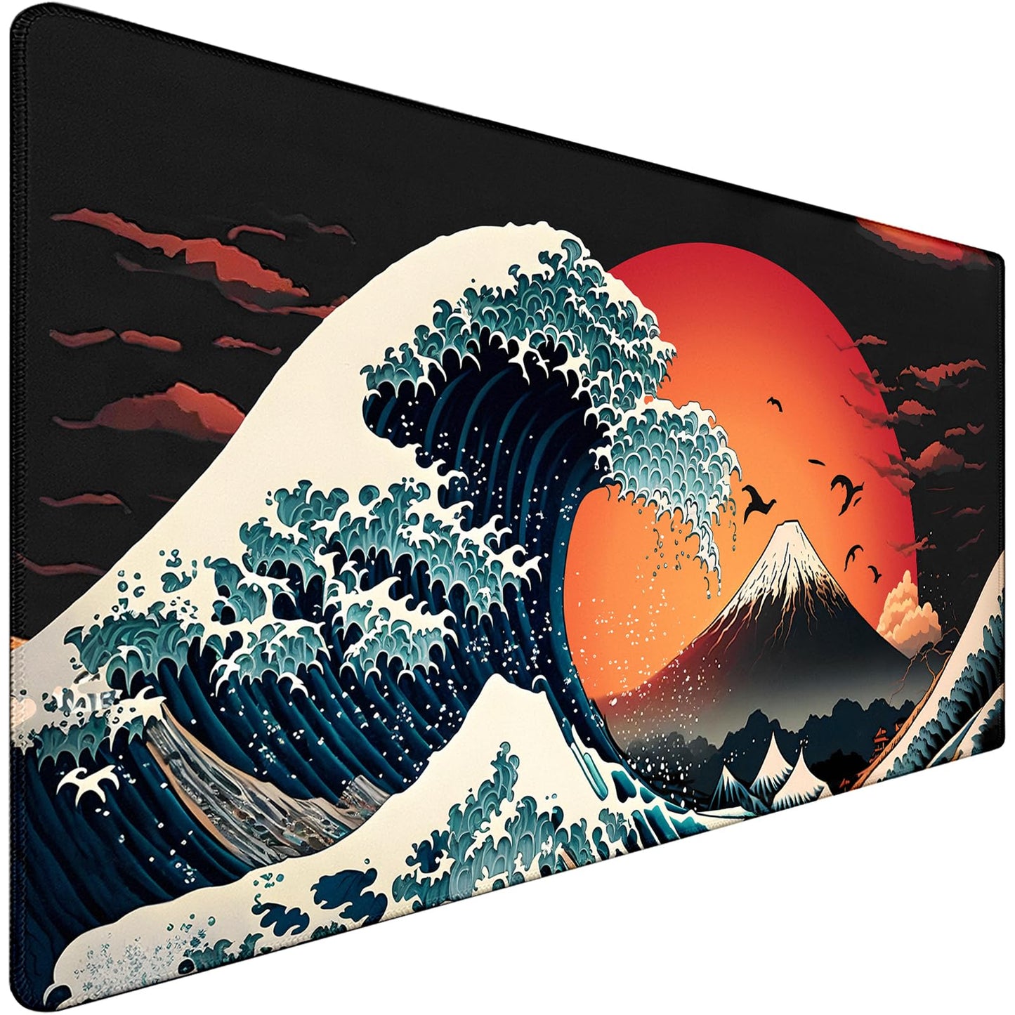 Big Mouse Pad, Upgrade Durable 31.5"x15.7" Larger Extended Mouse Pad for Gamer with Stitched Edges, Waterproof Non-Slip Base Long XXL Large Mousepad for Home Office Gaming Work, Full Moon Pattern