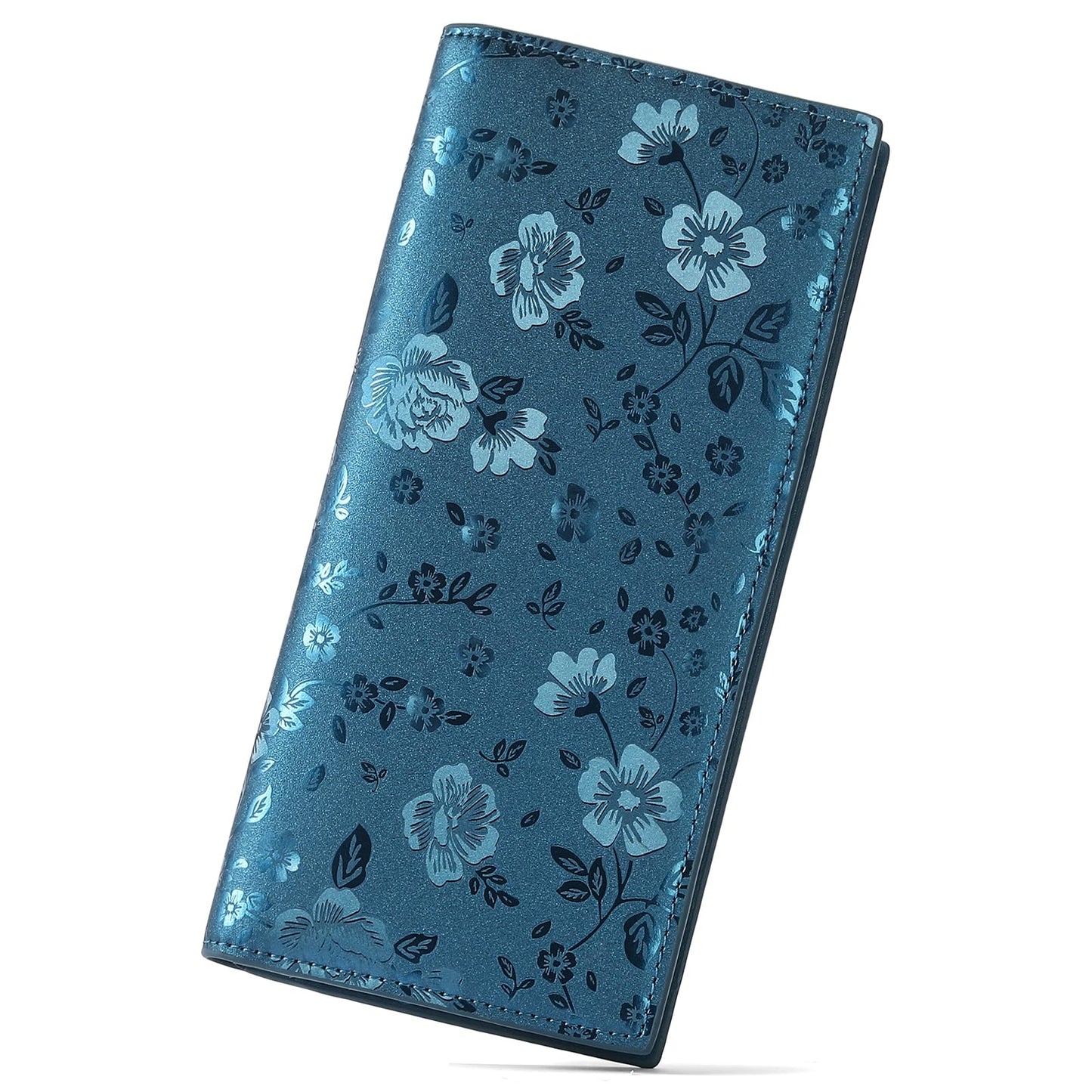 GOIACII Wallet Women RFID Blocking Thin Leather Clutch Credit Card Holder