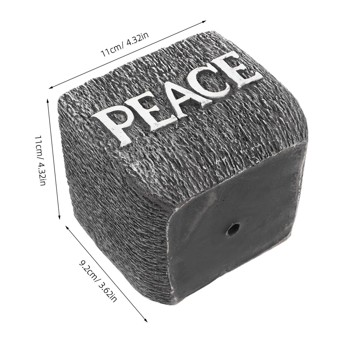 Kisangel Cement Succulent Planter Pot for Indoor Plants, Rustic Concrete Desktop Flower Pot with Dark Grey Finish, Decorative Garden Container Suitable for Office and Home Use