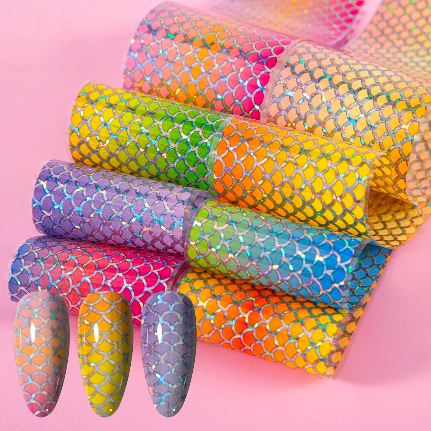 XEAOHESY 300 Sheets Nail Foils Transfer Nail Art Stickers Flower Butterfly Aurora Gradient Marbling Nail Foil Sheets Leopard Print Transfer Foil for Nails Decoration