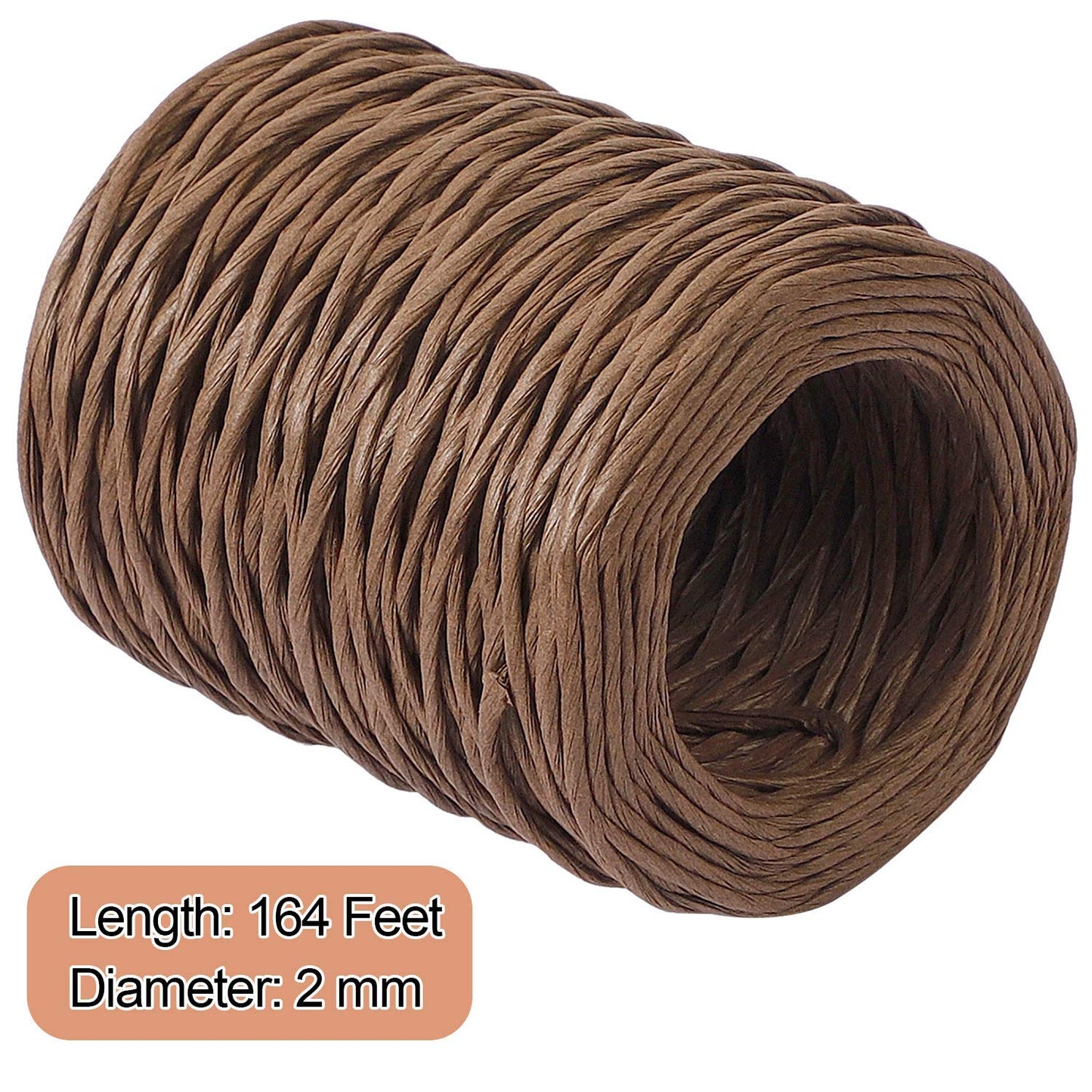 ZOENHOU 4 Rolls 14 Gauge 656Ft Floral Bind Wire, Waterproof Rustic Vine Metal Wire, Binding Paper Twine for Wedding Flower Bouquets, Artificial Flower Making, DIY Projects