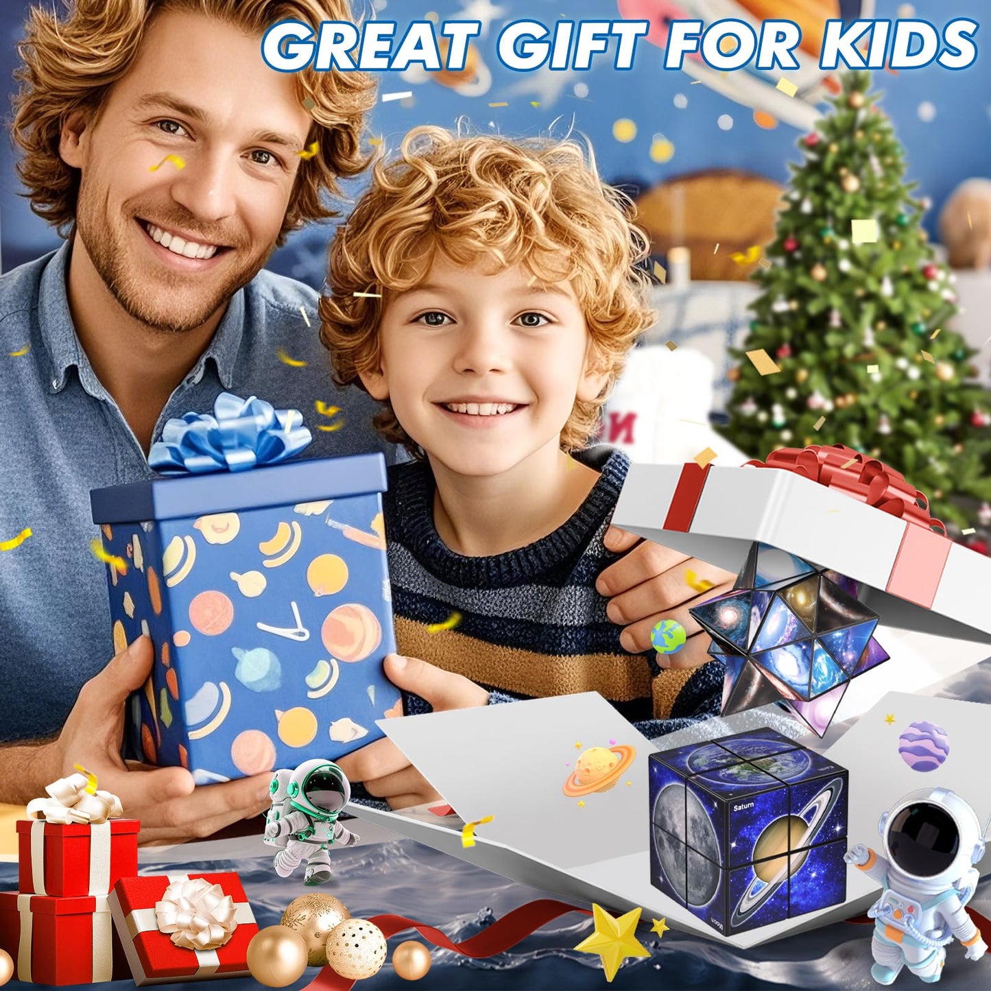 Star Cube Magic Cube Set, 2 in 1 Yoshimoto Cube for Kids and Adults, Toy for Boys and Girls Ages 8-12