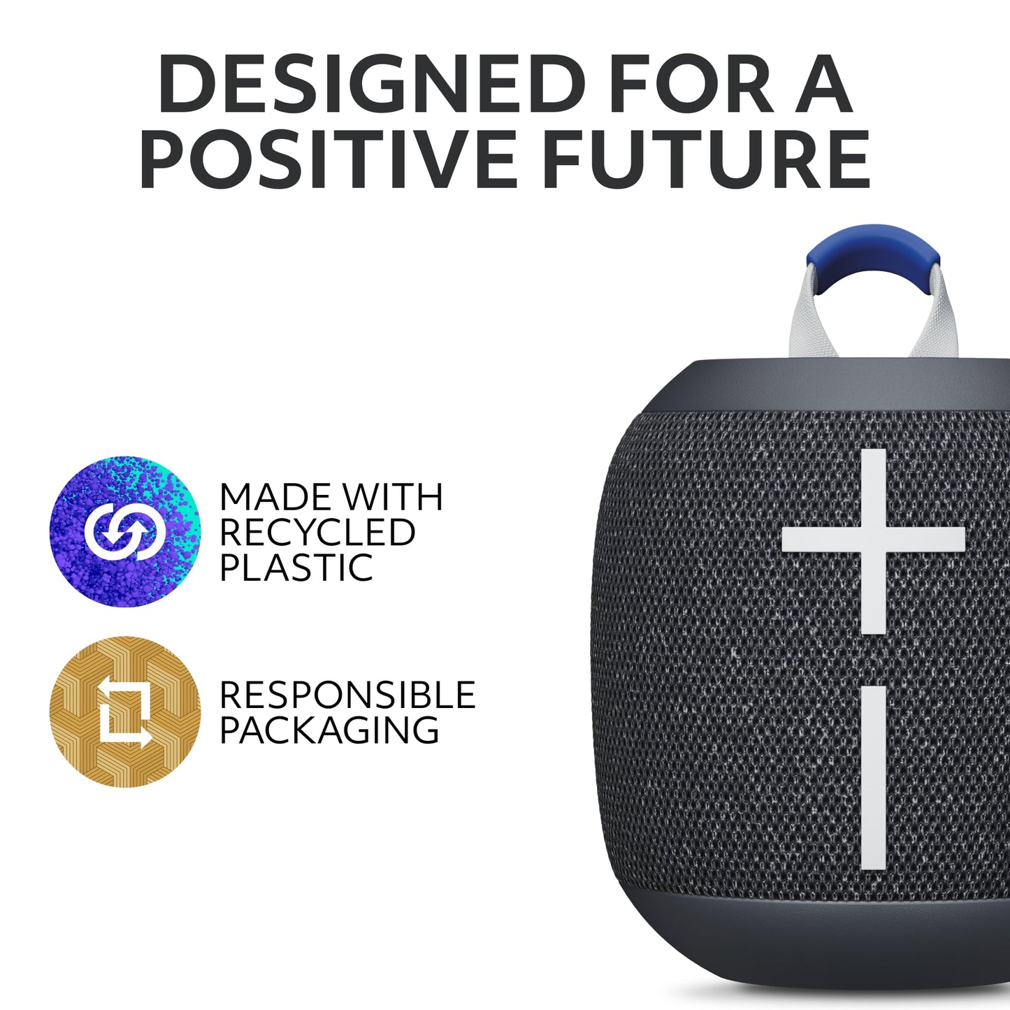 Ultimate Ears WONDERBOOM 4 Portable Waterproof Bluetooth Speaker with Big Bass and 360-Degree Sound, Dustproof Floating Speaker with 131ft (40m) Range- Black
