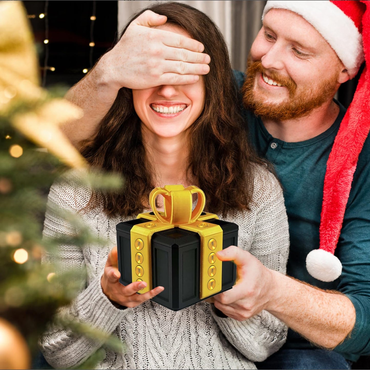 Annoying Gift Box with Screws The Annoying Present Puzzle Box Toy,Funny Surprise Prank Novelty Money Card Container