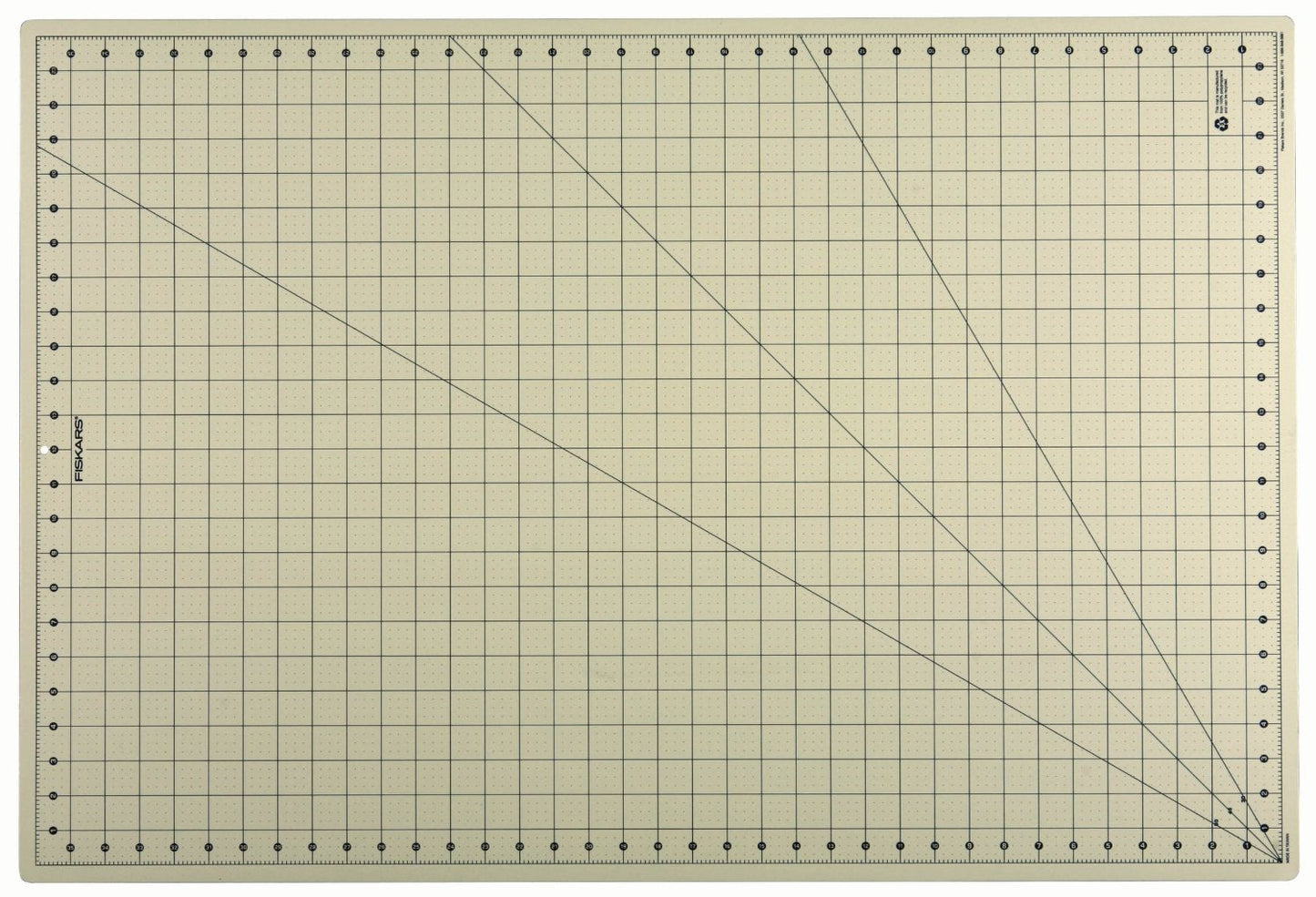 Fiskars Self Healing Eco Cutting Mat with Grid for Sewing, Quilting, and Crafts - 24" x 36” Grid