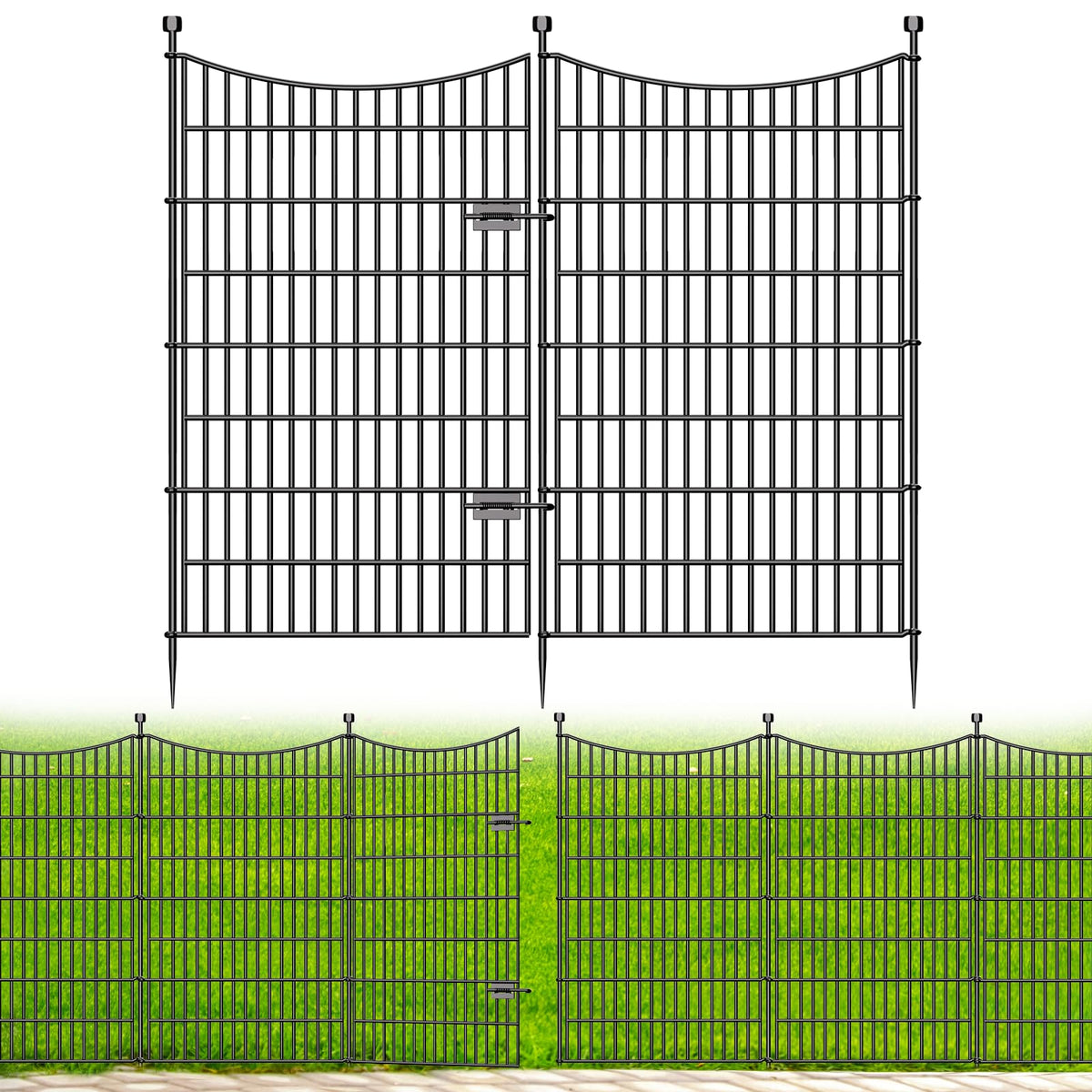 No Dig Dog Fence Outdoor for Yard, 48 in(H) X 11.8 ft(L)