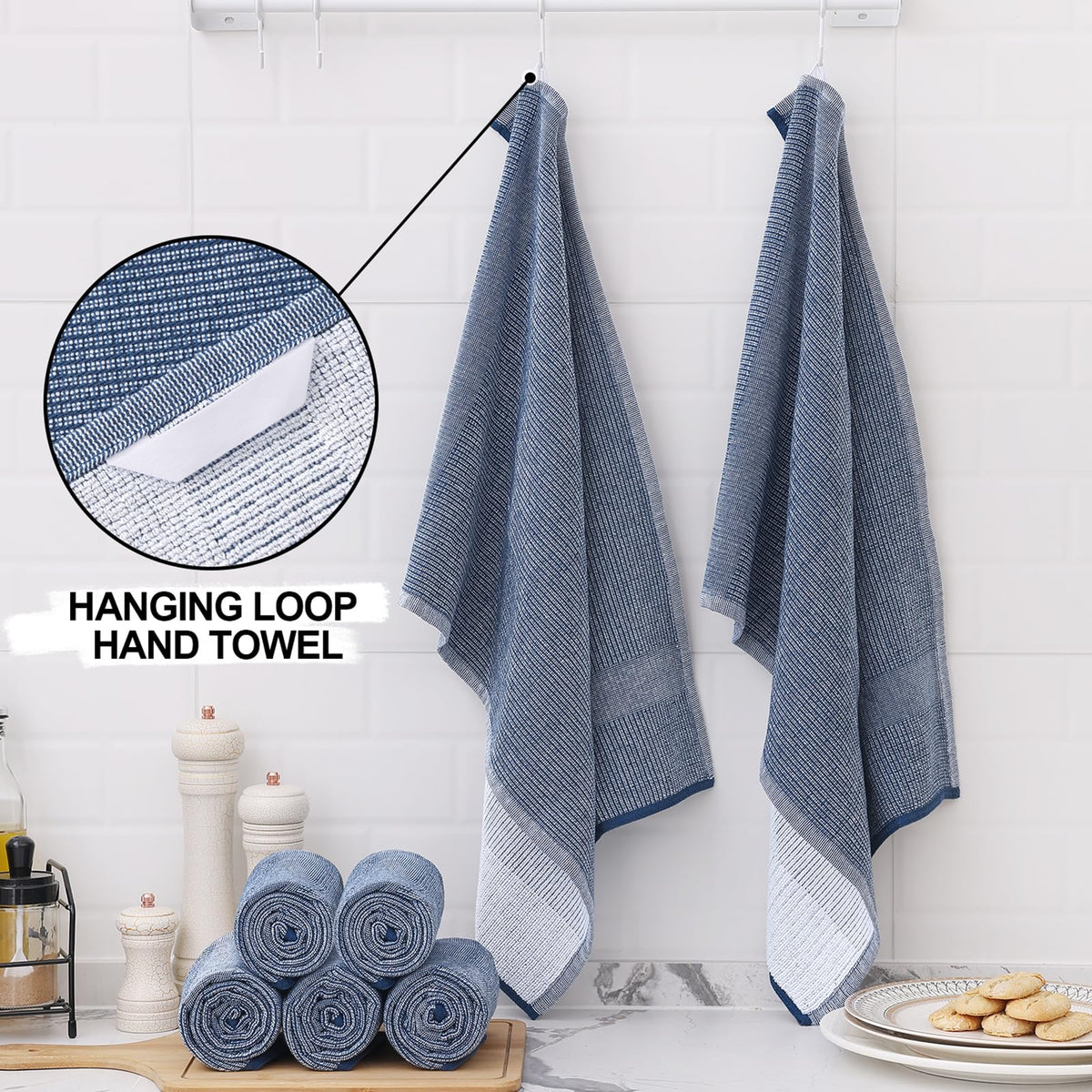 380 GSM Cotton Premium Kitchen Towels 3 Pack (3 Count)