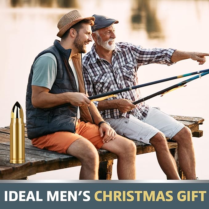 White Elephant Gift for Men Dad Him - 17oz Cool Stainless Steel Tumbler - Unique Christmas Day Hunting Birthday Xmas Mens Gifts for Him Boyfriend Husband - Stocking Stuffers Cup Mug Gifts for Men