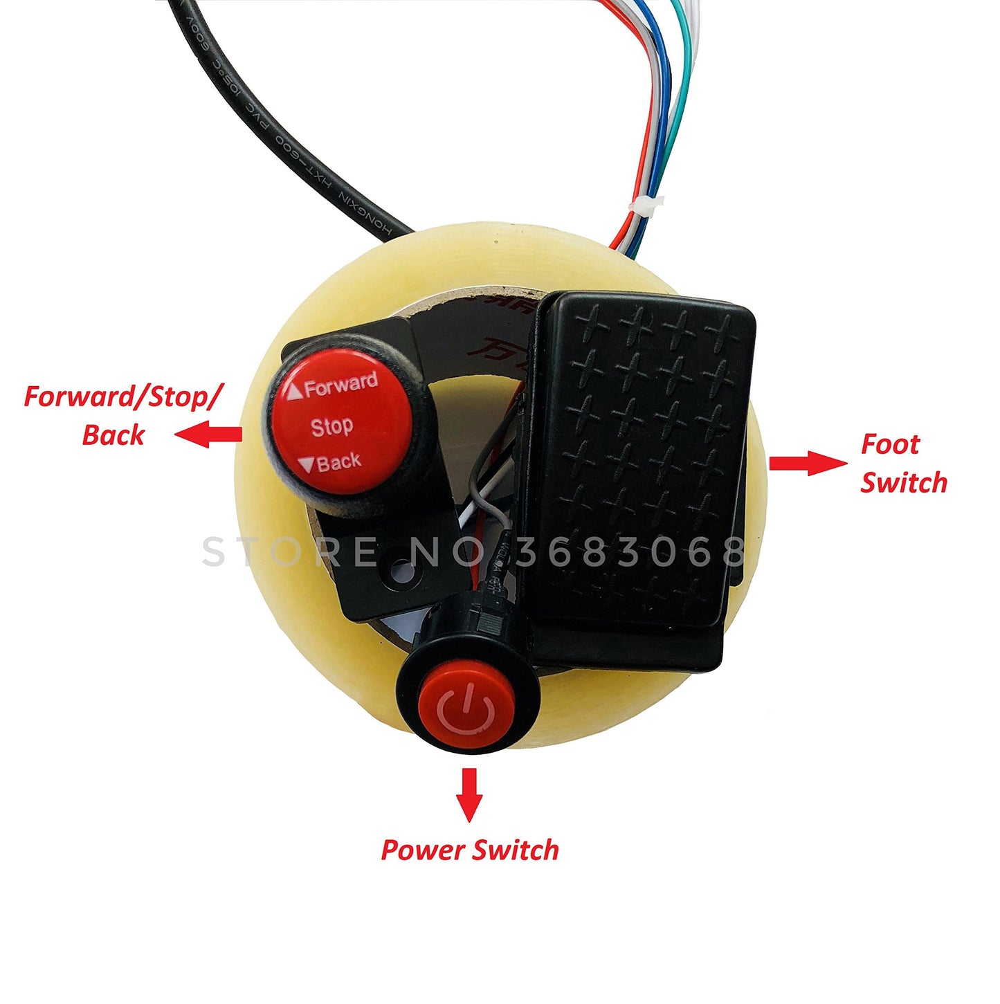 Kids Ride On Car 6 Volt DIY Modified Harness Complete Set of Remote Control Circuit Borad Wires Switch, Children Electric Ride On Toys Accessories