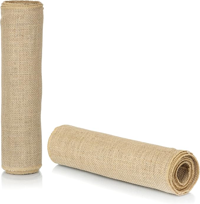 10 Pack Natural Burlap Table Runners (12 x 72 Inch) | Rustic Jute Table Runners for Wedding, Farmhouse, Thanksgiving, Coffee Table Decor Cover, Fall Décor & Parties