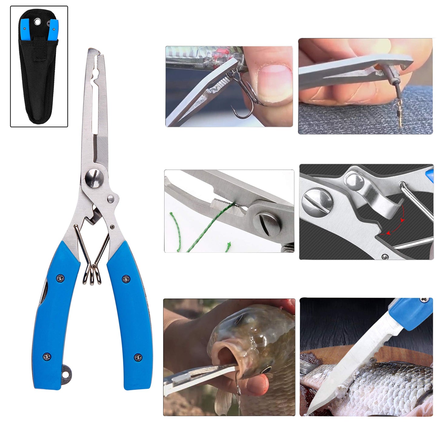 Fishing Spinner Bait Making Kit, 261pcs DIY Fishing Lure Making Kit Buzzbait Spinnerbait Colorado Blades Fishing Spoon Rigs Treble Hook Make Your Own Lures for Bass Trout Walleye Spinner