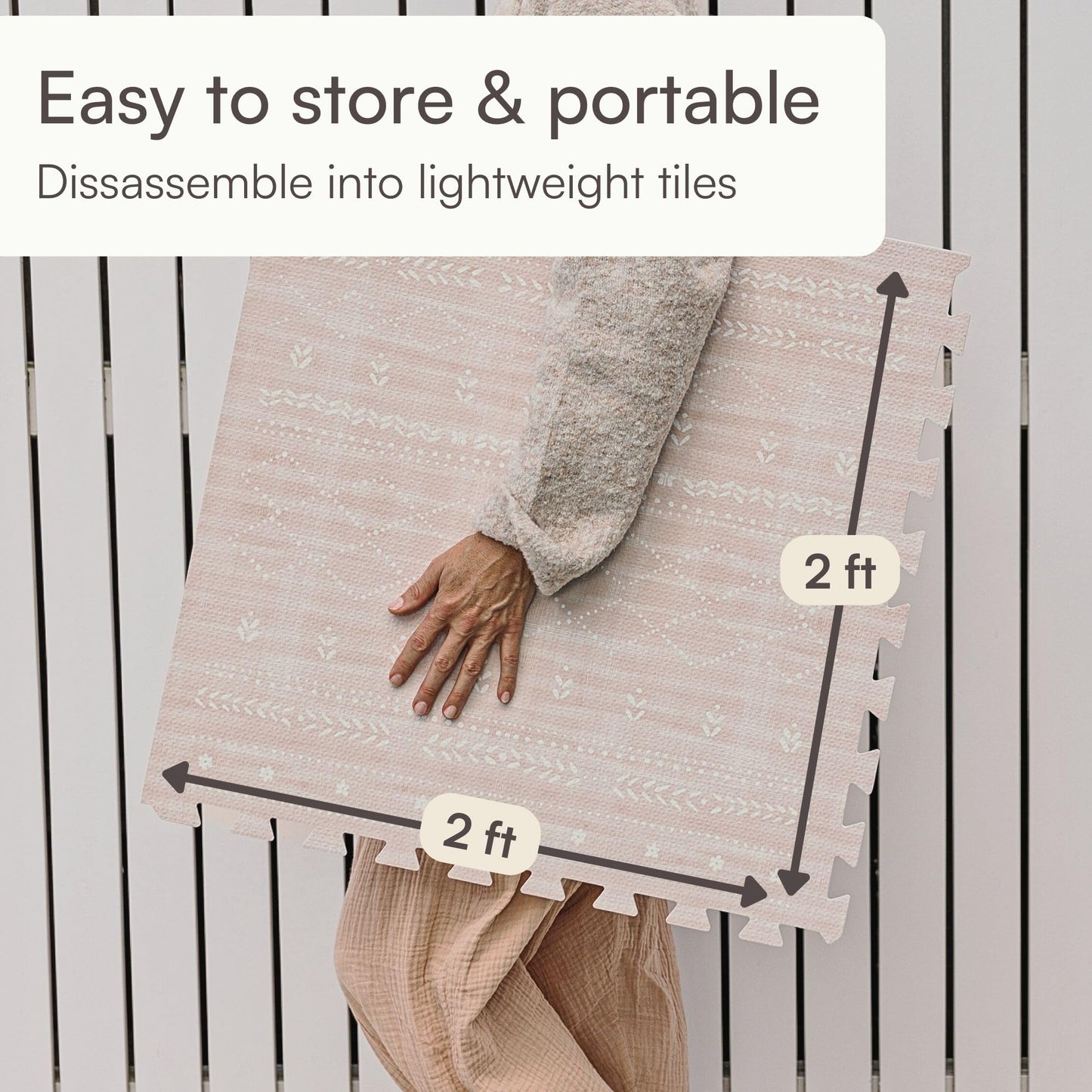 Lillefolk Baby Play Mat for Floor – 4x6ft Dusk | Soft Non Toxic Premium EVA Foam Tiles for Tummy Time, Crawling & Playroom – Waterproof Interlocking Floor Mat for Babies & Toddlers (6 Tiles)