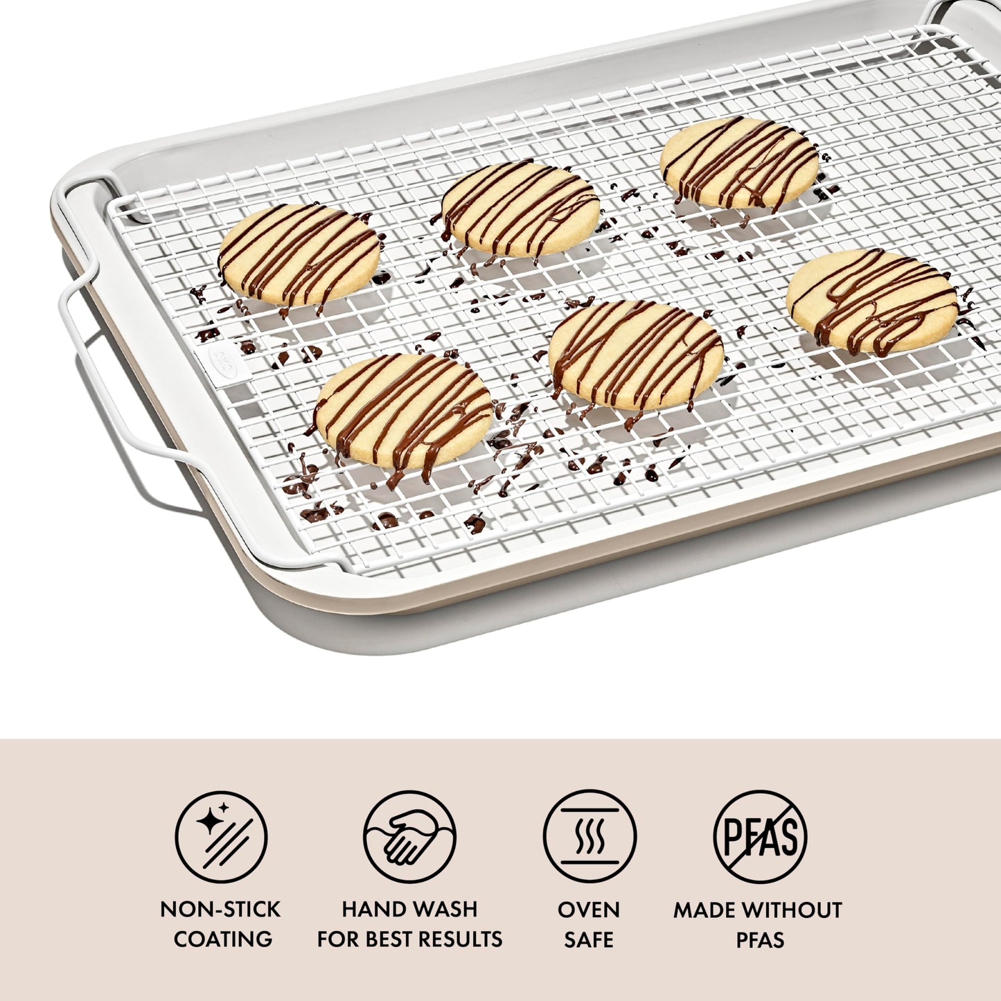 OXO Good Grips Non-Stick Pro Ceramic Coated Cooling and Baking Rack, Cooling Rack