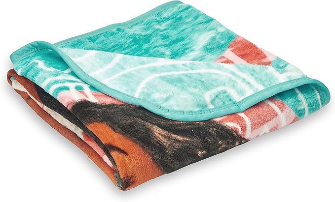 Disney's Moana, "Voyagers" Micro Raschel Throw Blanket, 46" x 60", Multi Color