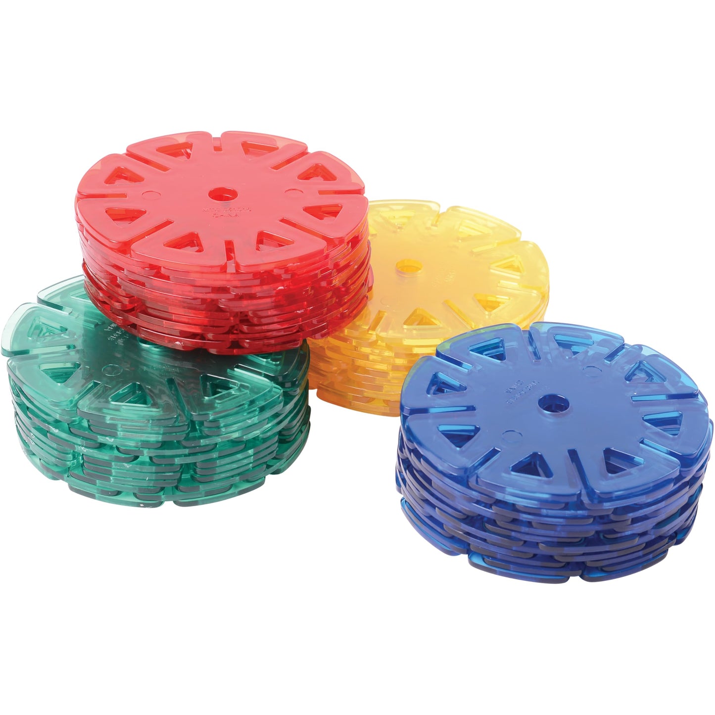 Constructa Interlocking Plastic Disc Toy Building Set, 50 Pieces