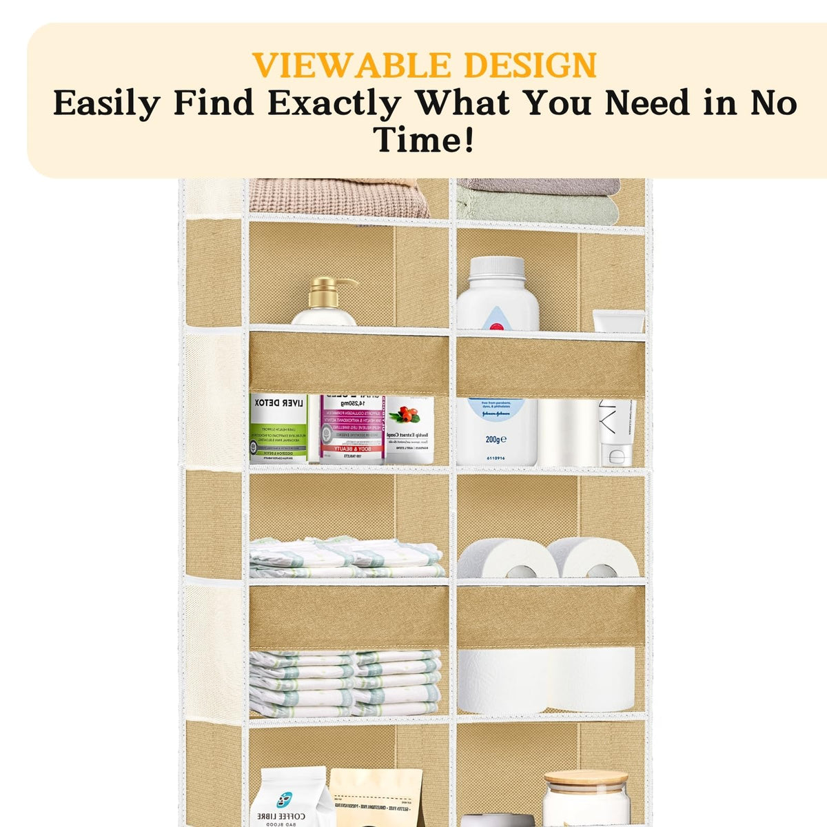 Over the Door Organizer 5 Tiers