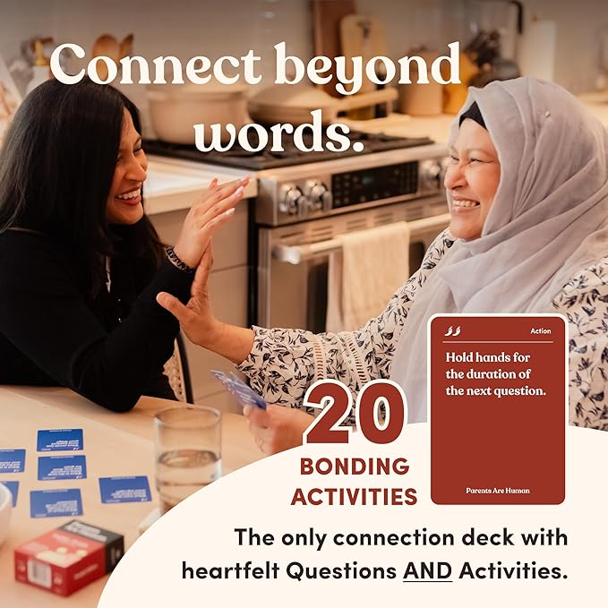 Parents Are Human, Get to Know Each Other Better, Parents, Families, Teens & Kids Relationship Building, Light & Deep Questions, 70 Questions & Activity Cards, English + Punjabi/Gurmukhi