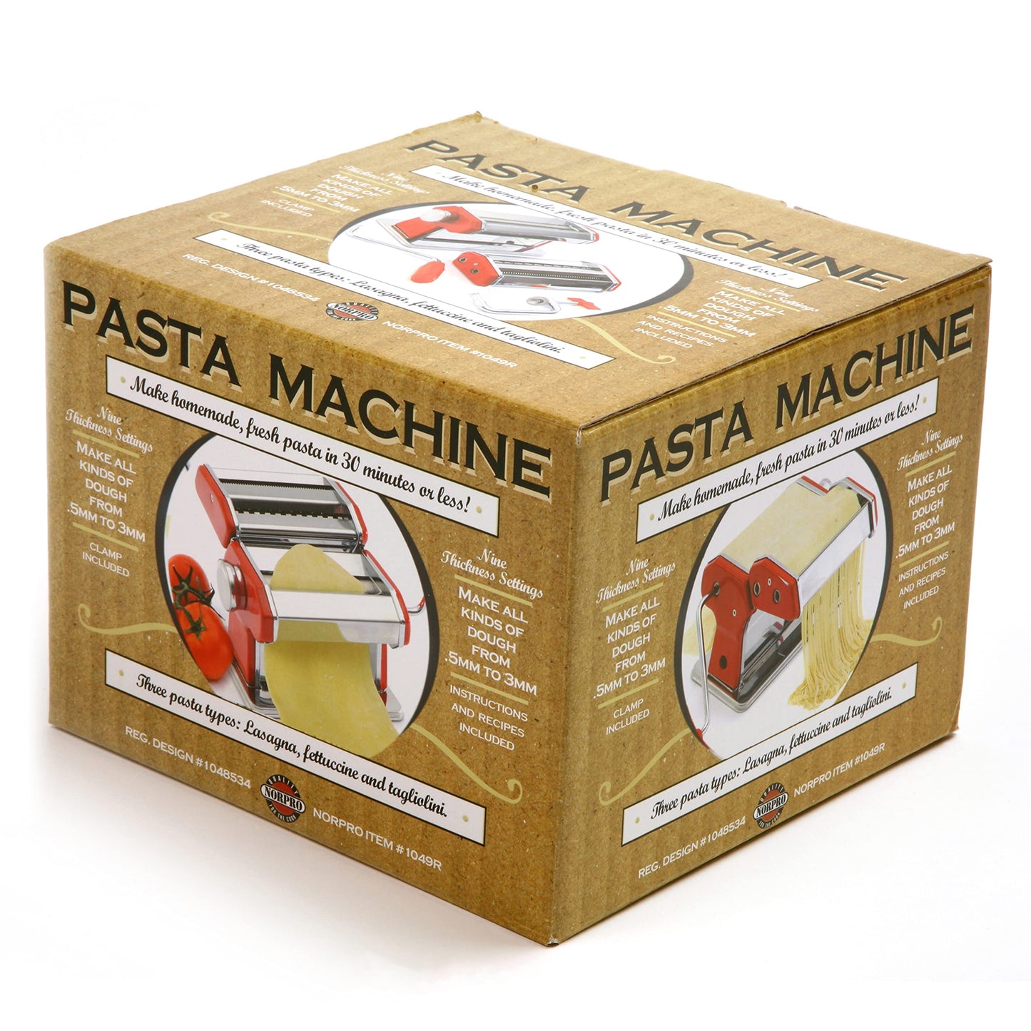 Norpro 1049R Pasta Machine, Red
