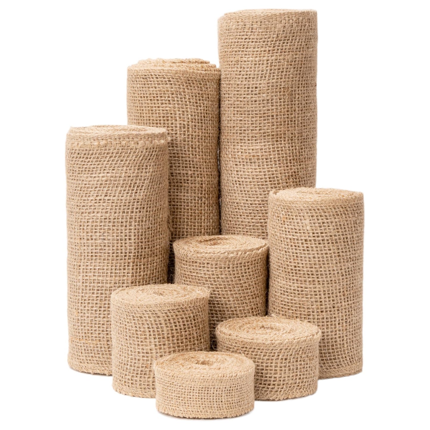 12 Inch Natural Burlap Fabric Roll - 10 Yards Jute Fabric Ribbon for DIY Gift Wrapping Craft Projects, Wedding & Christmas Home Decoration (30 cm, 12 in)