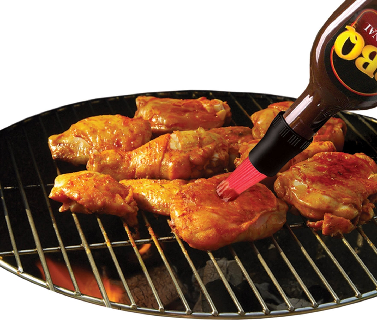 Jokari Crazy But It Works Silicone Bottletop BBQ Baster, Black, 2-Pack