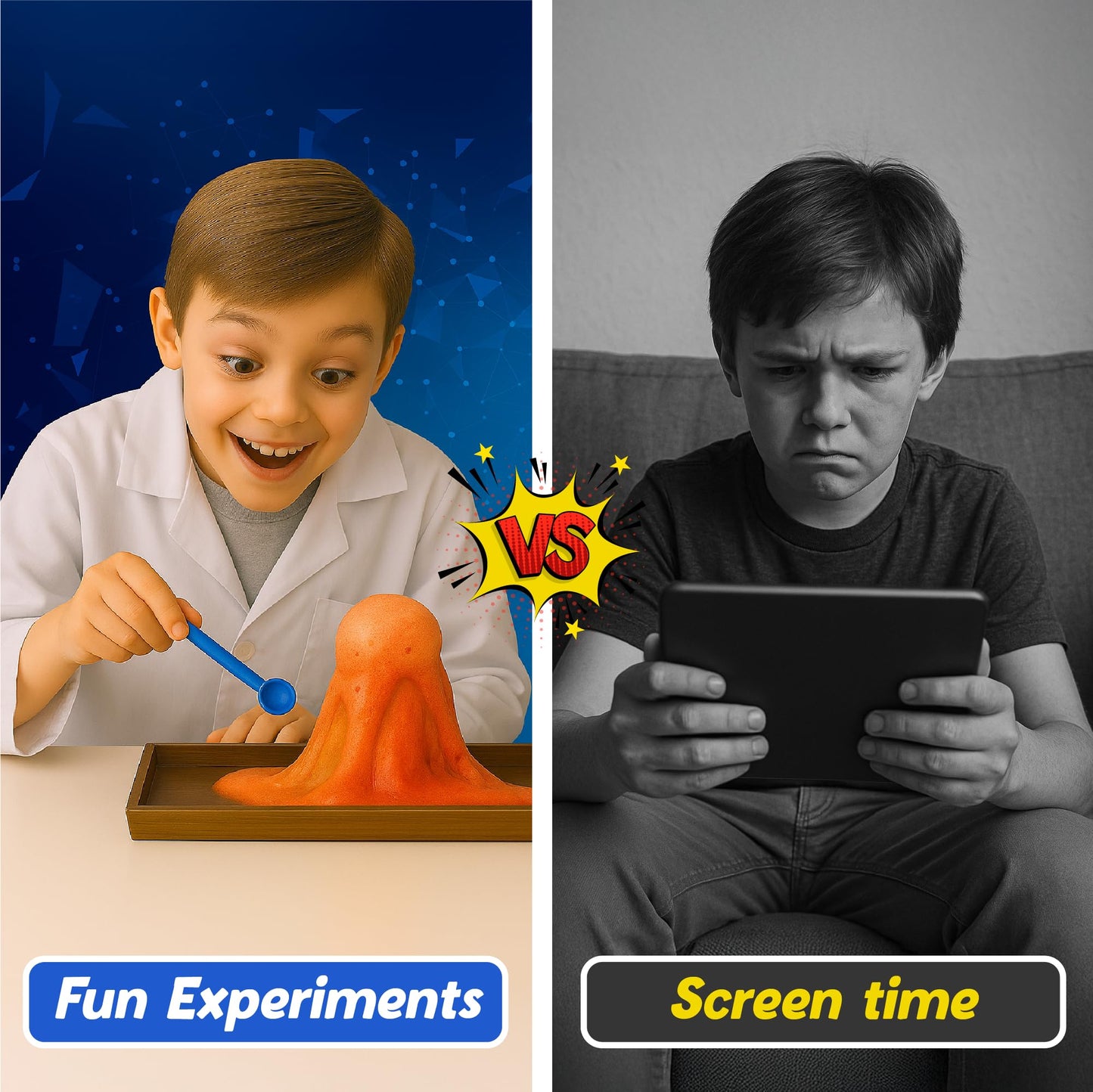 Junior Science Kit for Kids Age 4-14 | 50+ Stem Science Experiments | Educational Toy for Boys and Girls | Birthday Gift for Smart Kids- Curious Junior
