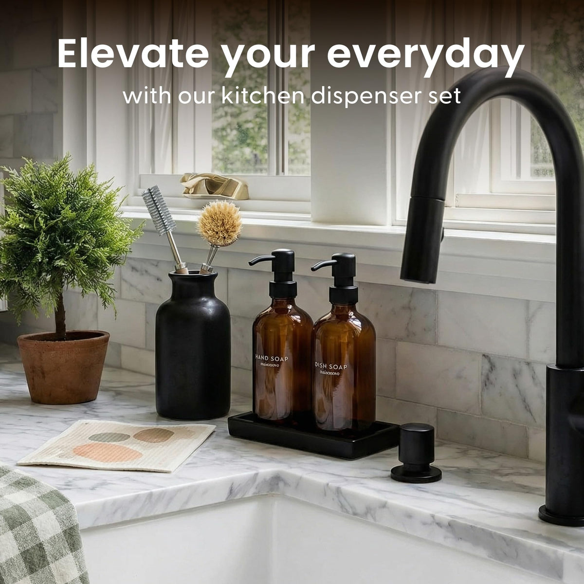 Kitchen Soap Dispenser Set (3 Count)