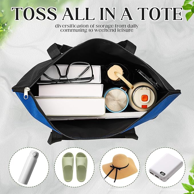 Roowest 5 Pcs Christmas Dentist Gifts Dental Hygiene Appreciation Gifts Tote Bags Mesh Pockets Tote Bags Zipper for Women(Multicolor)