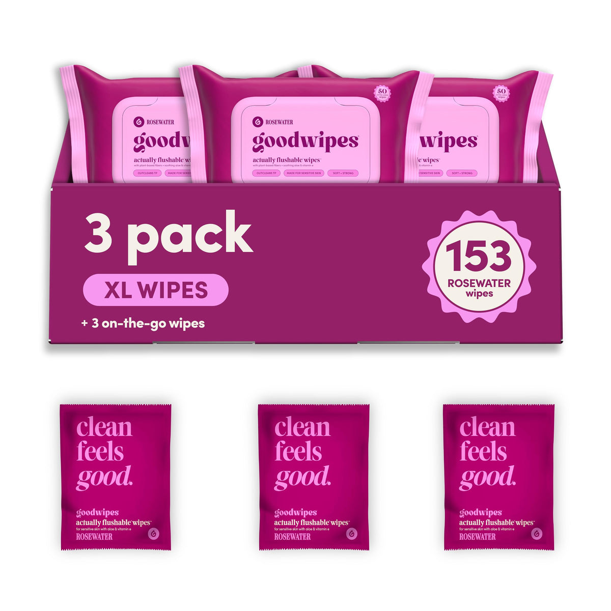 Flushable Wipes (153 Count)