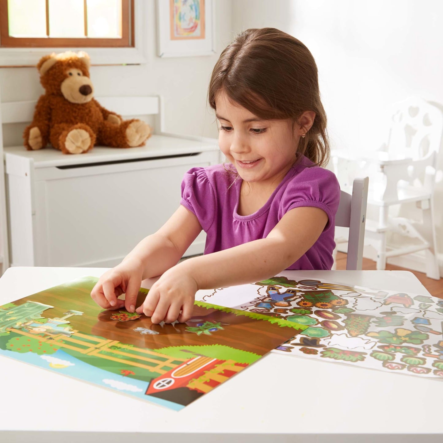 Melissa & Doug Reusable Sticker Pad Bundle - Jungle, Farm & Under The Sea