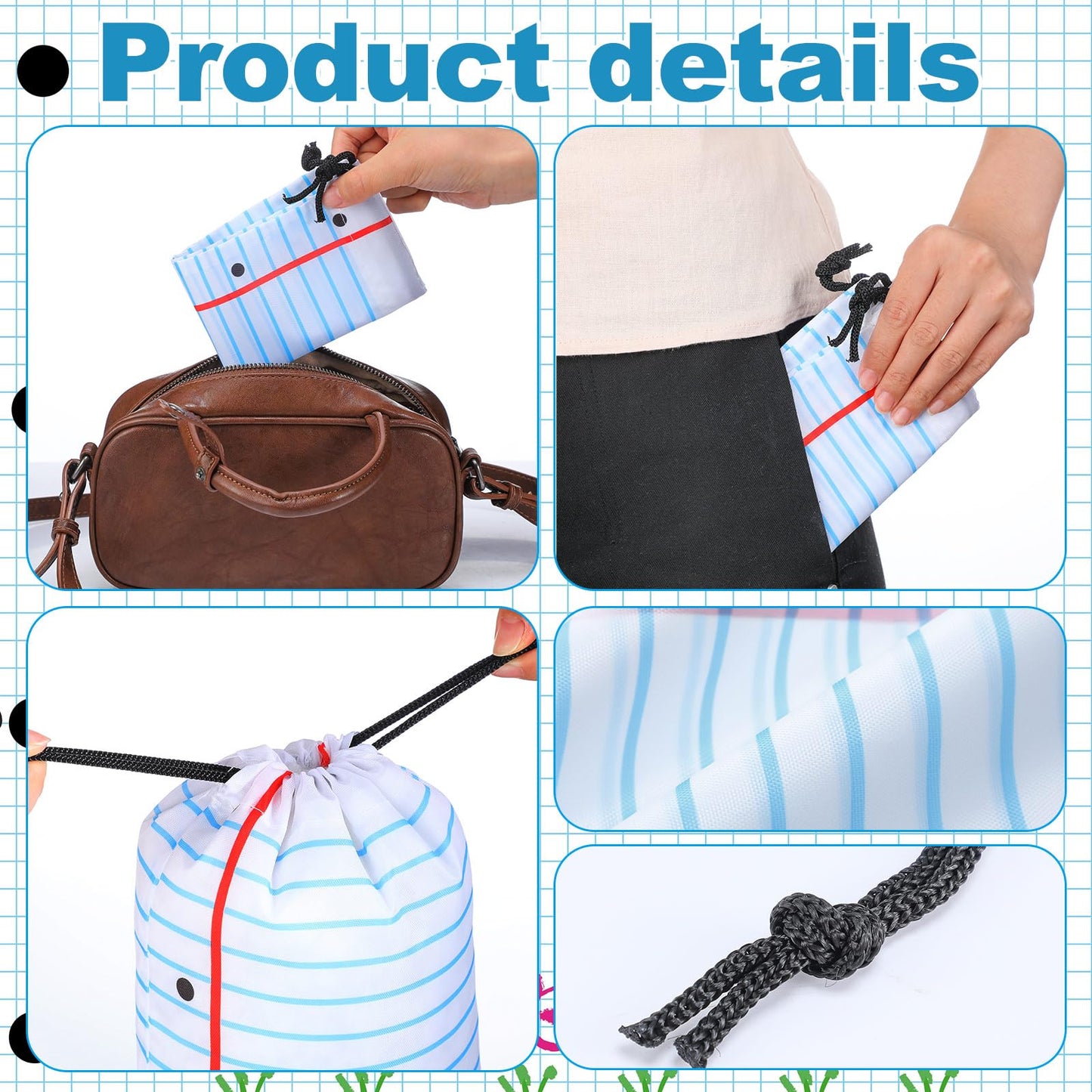 24 Pcs Graduation Gift Bag 10 x 7 Inch Notebook Drawstring Backpack Teacher Appreciation Week Favor Bulk Preschool Graduation Goodie Bag Kindergarten Birthday Supply Back to School Party Decoration