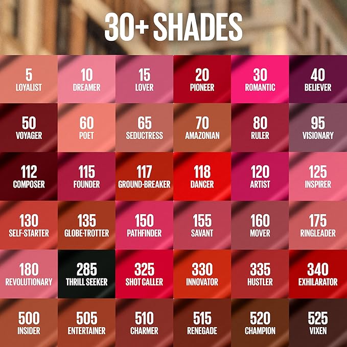 Maybelline Super Stay Matte Ink Liquid Lipstick Makeup, Long Lasting High Impact Color, Up to 16H Wear, Dreamer, Warm Pink Neutral, 1 Count, Packaging May Vary
