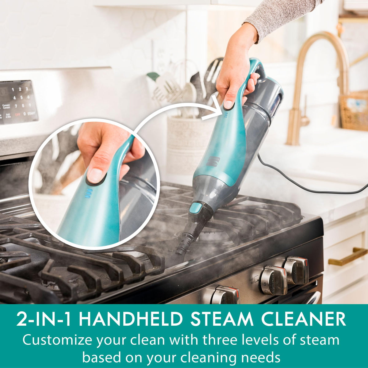 2-in-1 Steam Mop Hard Floor Cleaner