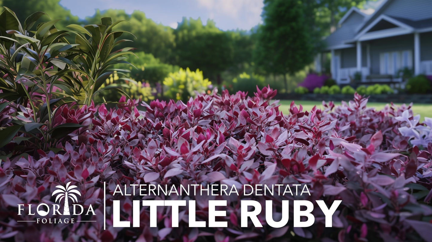 Alternanthera Little Ruby | 10 Live Plants | Alternanthera Dentata | Vibrant Foliage | Low Maintenance | Garden & Patio Decor | Fast Growing Groundcover | Outdoor Landscaping Shrub