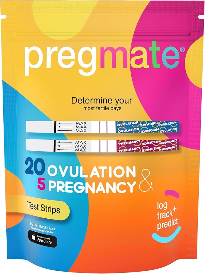 Pregmate 20 Ovulation and 5 Pregnancy Test Strips