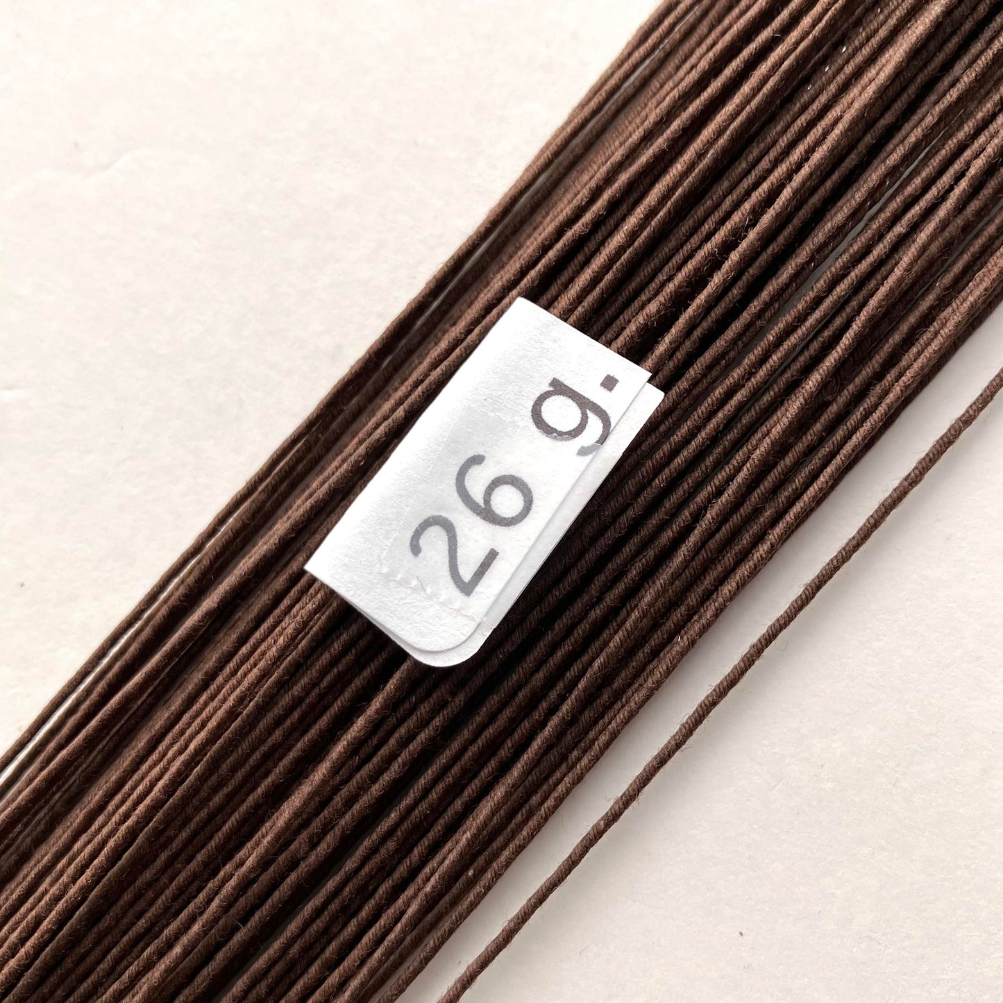 26 Gauge Brown Cotton Covered Floral Wire - 80 feet (80 Wires) per Bundle (24.4m) in 12 inch Length (30.5cm)