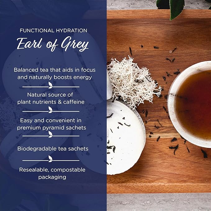 The Tea Spot Earl of Grey Black Tea with Citrus for Energy | Blend of Black Tea, Citrus Root, Mallow Flowers, Bergamot, and Vanilla Flavoring | 15 Tea Bags