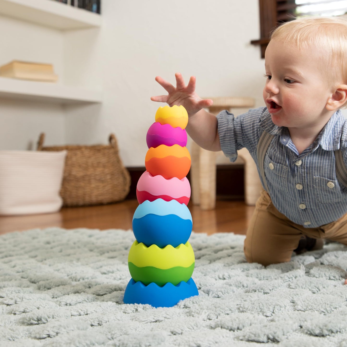 Fat Brain Toys Tobbles Neo, Creative Toddler Sensory and Learning Toys for Kids 6 Months and Up, For Early Development
