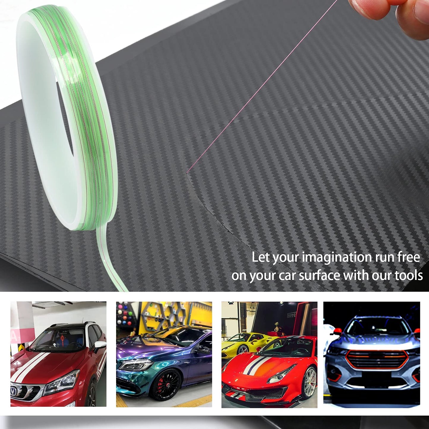 FOSHIO Window Tint Vinyl Wrap Tool Kit with 5M Knife Tape, Felt Squeegee, Micro Squeegee, Wrap Magnets Holders, Gloves, Safety Cutter, Utility Knife, Plastic Razor Blades Vinyl Application
