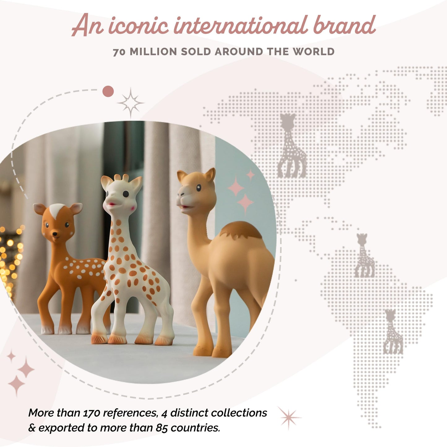 Sophie la girafe Al'Thir The Camel | Teether Friend to Sophie la girafe | Natural Rubber | Designed for Teething Babies | Awaken All 5 Senses | Easy to Clean
