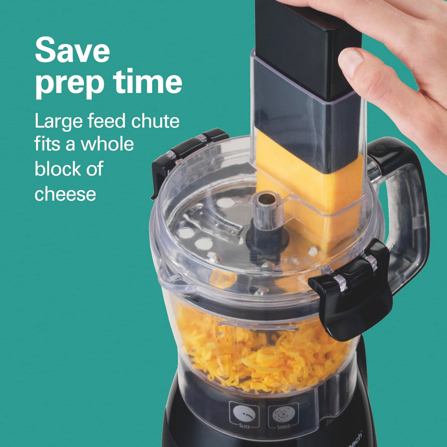 Hamilton Beach Stack & Snap 4-Cup Mini Food Processor & Vegetable Chopper, 250 Watts, for Slicing, Shredding, and Puree, Black (70510)