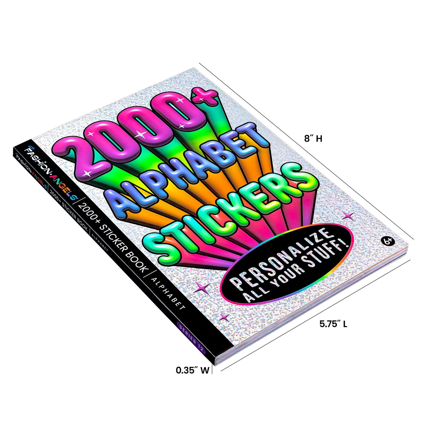 Fashion Angels 2,000+ Alphabet Sticker Book, Includes Fun & Colorful Craft Letter Stickers, Ideal for Accessorizing Kids & Teens Notebooks, Journals & More